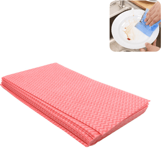 20 Pack Disposable Dish Cloths 12×23.6 in, Handy Wipes Reuseable Cleaning Cloths Disposable Cleaning Towels for Kitchen and Home, 3 Colors