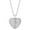 Silver, variant on KDSJSXW Collar for Women Simple Necklace Fashion Heart Shape Pendant Personality Chain Lock Heart Men's And Women's Open And Close Necklace Clavicle Chain Pendant Necklace (Gold,One Size)