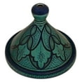 thumbnail image 4 of Moroccan Handmade Serving Tagine Exquisite Ceramic With colors Original 8 inches Across, 4 of 4