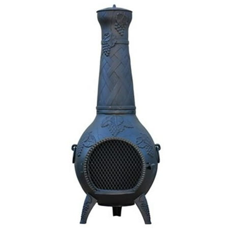Cast Iron Grape Chiminea, Black