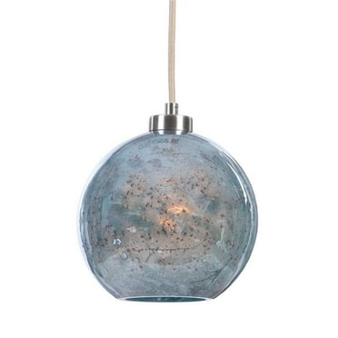 Bowery Hill Contemporary 1 Light Mini Pendant in Brushed Nickel