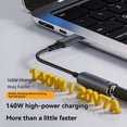 thumbnail image 5 of 3X 140W DC Cargador Portátil 5V 9V 20V DC 5,5x2,5mm Hembra A USB C Tipo C PD Adaptador de Corriente Convertidor de Cable de Carga Rápida, 5 of 5