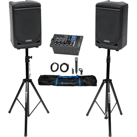 Samson Expedition XP300 300w Portable 6" PA DJ Speaker+Active Mixer+Wireless Mic