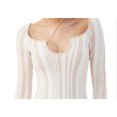 thumbnail image 2 of 4Th  Reckless Kisha XS Stripe Sweater - Nude/White, 2 of 3