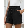 thumbnail image 3 of ANRABESS High Waisted Shorts for Women Summer Drawstring Paperbag Waist Shorts, Loose Wide Leg Lounge Beach Shorts with Pockets, 3 of 8