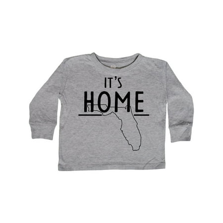 

Inktastic It s Home- State of Florida Outline Gift Toddler Boy or Toddler Girl Long Sleeve T-Shirt