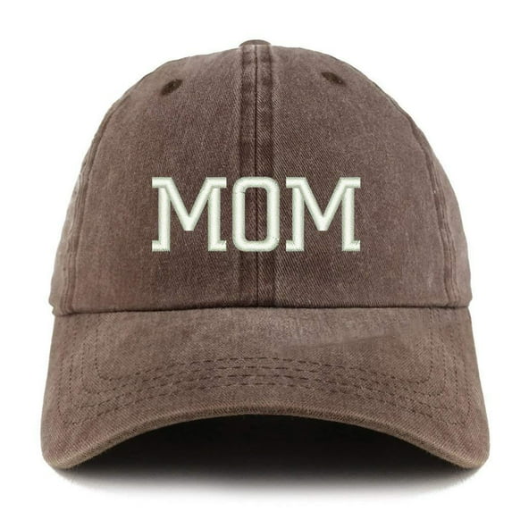Trendy Apparel Shop Mom Embroidered Pigment Dyed Unstructured Cap