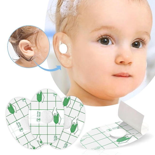 Cubiertas para los oídos de bebé, pegatinas impermeables para los oídos de natación y ducha, tapones para los oídos para recién nacidos, cinta desechable para los oídos, protectores para los