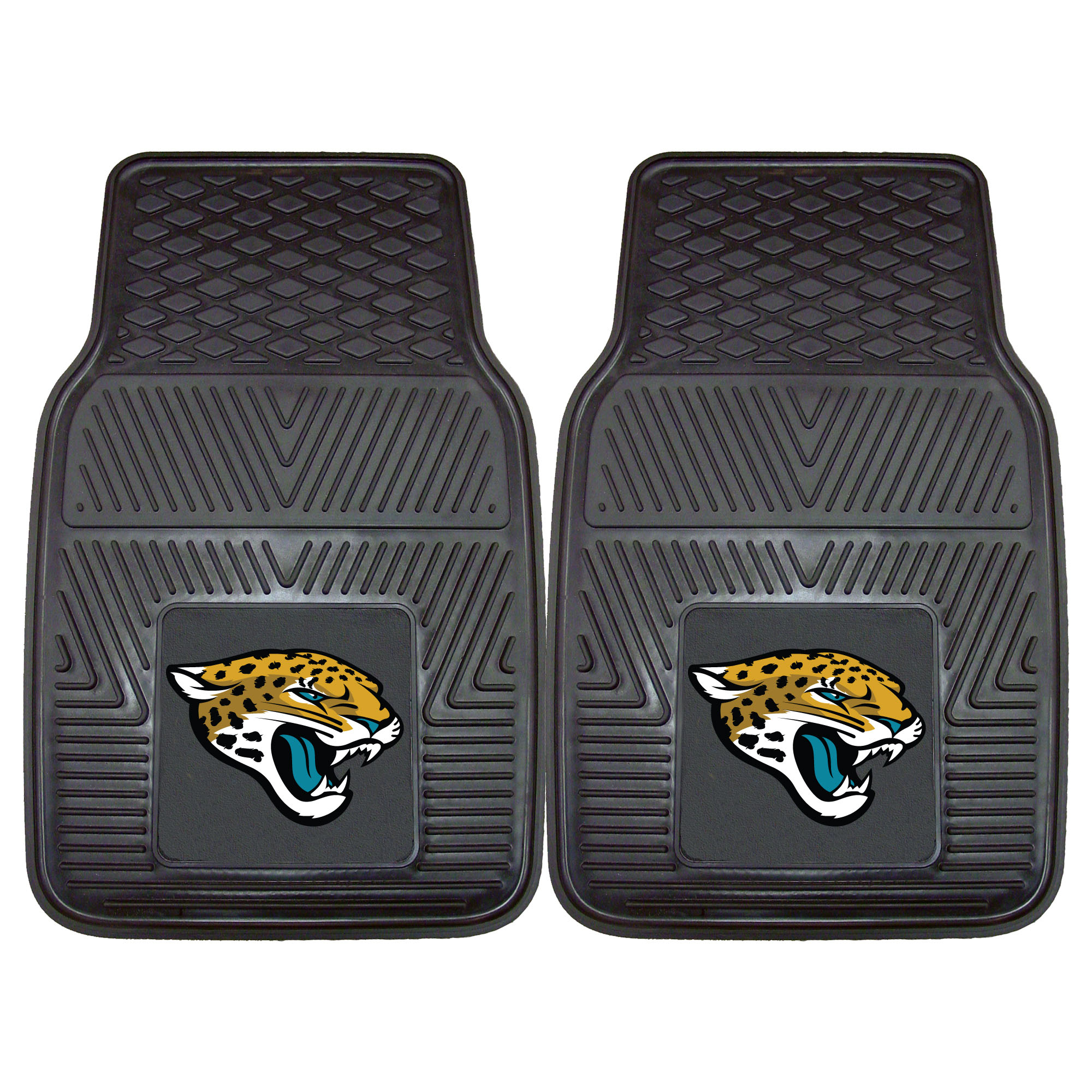 Jacksonville Jaguars 2pc Vinyl Car Mats 17"x27"