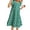Dark Green, variant on Toddler Girls Dress Big Polka Dot Pattern Flutter Sleeve Crew Neck Tiered A-Line Dresses for Vacation Kids Casual Boho Sundress