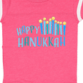 thumbnail image 4 of Inktastic Happy Hanukkah with candles Boys or Girls Baby Bodysuit, 4 of 5