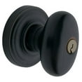 thumbnail image 1 of Baldwin 5225190ENTR Egg Knob Set - Satin Black, 1 of 1