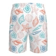 thumbnail image 6 of Disketp Men'S Swim Trunks Hawaiian Breathable Surf Beach Swimsuits Mesh Lining Beach Shorts With Pockets-Colorful Seashells1, 6 of 9