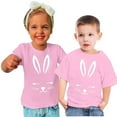 thumbnail image 1 of Jamicy Hauts à Manches Courtes pour Enfants Mode Été Pâques Haut Garçons et Filles Imprimé Décontracté Col Rond Manches Courtes Hauts, 1 of 5