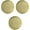 Gold, variant on Set of 3 Double Sided Magnifying Compact Mirrors With Brushed Metal Finish (Gold, Round)