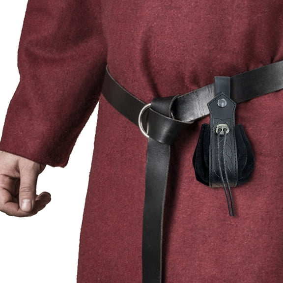 COMEET waist belt, Medieval Keltic Embossed Waist Belt Vintage Belt Bag Men Women Belt Drawstring Purse Unisex Costume Accessories