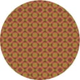 thumbnail image 1 of Ahgly Company Indoor Round Patterned Cinnamon Brown Area Rugs, 8' Round, 1 of 6
