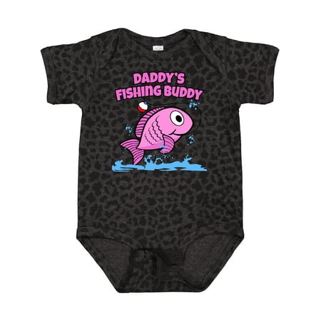

Inktastic Daddy s Fishing Buddy (pink) Gift Baby Boy or Baby Girl Bodysuit