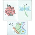 thumbnail image 1 of Jack Dempsey Kit de Broderie Estampillé Échantillons 6"X8" 3/pkg-Mignon comme un Insecte 4080 562, 1 of 3