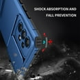 thumbnail image 6 of JTCASES for Samsung Galaxy A53 Case, Sliding Camera Cover & Foldable Kickstand Shockproof Corners Anti-fall Rugged Anti-slip PC TPU Heavy Duty Protective Hybitd Shell - Blue, 6 of 12