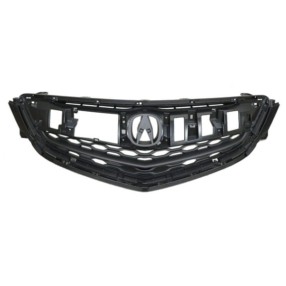 New Aftermarket Premium Fit Matte-Black Front Grille 75111TZ3A01 fits 2015-2017 Acura TLX