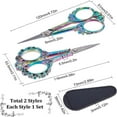 thumbnail image 2 of Dsseng 2Inch Stainless Steel Scissors Silver Sewing Embroidery Scissors Small Precision Detail Scissors Vintage Shears Sharp Cutter for Fabric Paper Cutting Craft Art Work DIY Tool DIY, 2 of 9