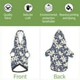 thumbnail image 6 of Cauagu Lilies Flowers Pattern Winter Pet Hoodie Sweatshirts- Dog Hoodie Sweater with Leash Hole - Cute Dog Hoodie - Pet Clothes Puppy Cat Custume -X-Small, 6 of 8