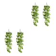 thumbnail image 1 of Matsuzay 2 piezas de plantas artificiales de apariencia realista colgantes-hojas de mimbre para interiores o exteriores batata colgante batata 2Conjunto, 1 of 6