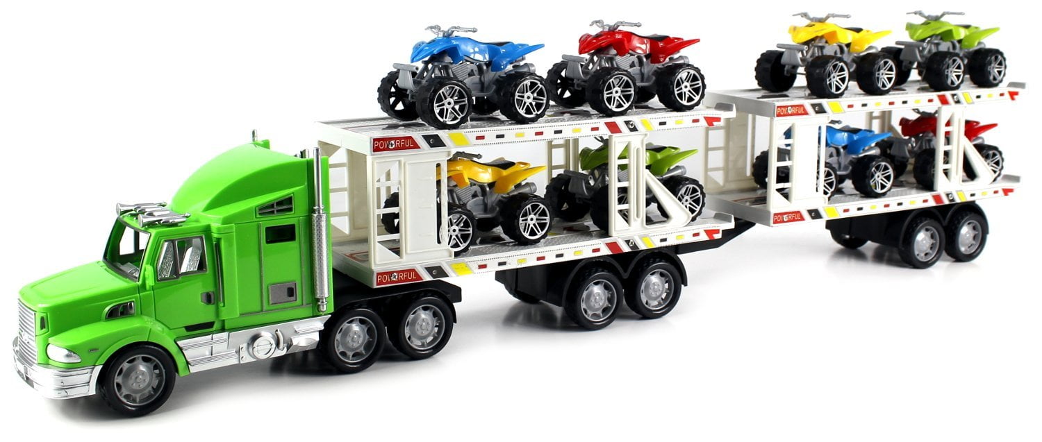 ATV Superior Trailer Children's Kid's Friction Toy Truck Ready To Run w