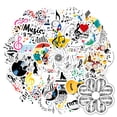 thumbnail image 6 of 35pcs Colorful Music Stickers Retro Instrument Stickers Floral Fun Stickers for Suitcase Fridge, 6 of 9