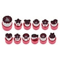 thumbnail image 2 of Xihbxyly Ventas Compras en línea 3 Piezas de moldes cortadores de émbolo para tartar fondant con forma de estrella de frutas, 2 of 7