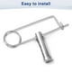 thumbnail image 5 of Uxcell 1-Pack Pin de Seguridad de Chaveta en Forma de Broche, Pines de Acero Inoxidable M4x100, Sujetadores de Broche de Bloqueo Rápido, Clips Retenedores Pesados, 5 of 7