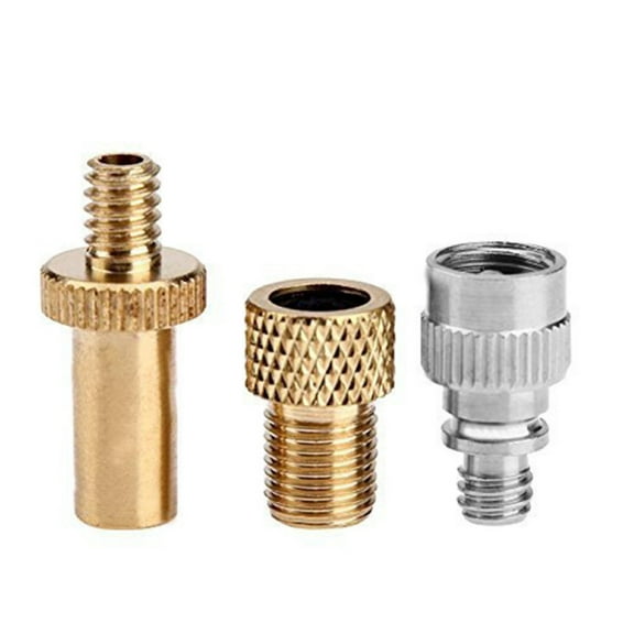 UDIYO 3Pcs/Set Bike Air Pump Valve Adapter French to American Convert Wheel Gas Nozzle