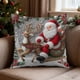 thumbnail image 1 of CaiYueKe Festive Christmas Pillow Cover Decorative Holiday Home Decor Cushion Case Soft Velvet Xmas Santa Claus Reindeer Snow Tree Fireplace Seasonal Throw Pillow, 1 of 7