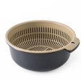 thumbnail image 2 of Cesta de drenaje de doble capa, drenaje rápido, cesta de lavado de frutas y verduras, juego de cuenco colador de cocina, 2 of 5