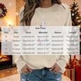 thumbnail image 7 of Wooowa Christmas Tree with Ornaments Print Long Sleeve Sweatshirt Top Round Neck Casual Soft Breathable for Holiday Home Party Daily Wear, 7 of 7