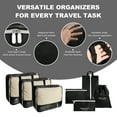 thumbnail image 7 of XXXFLOWER 7-Piece Travel Packing Set, Organizes Cruise Essentials Makeup Bag for Carry On (Black), 7 of 7