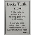 thumbnail image 2 of Ganz 1 Inch Lucky Turtle Pocket Stone with Story Card (White/Gold), 2 of 3