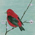thumbnail image 3 of Wang, Melissa 15x15 Black Modern Framed Museum Art Print Titled - Bird and Blossoms III, 3 of 5