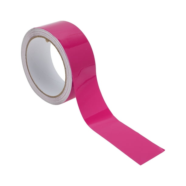 Cinta de Rayas Unique Bargains 40mmx10m Calcomanías de Rayas para Coche, Motocicleta y Carreras de Barcos, Stickers DIY, Rojo Rosa Brillante 1 Pcs