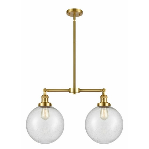 Innovations 209-SG-G204-10 X-Large Beacon 2 Light Chandelier part of the Franklin Restoration Collection, Satin Gold