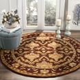 thumbnail image 2 of SAFAVIEH Antiquity Diarmait Oriental Wool Area Rug, Wine/Gold, 3'6" x 3'6" Round, 2 of 11