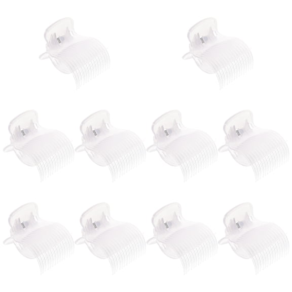 LOLIPPYY 10pcs Roller Jaw Clips Heat Resistant Clip ABS for Women Styling in Salon Use