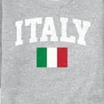 thumbnail image 3 of Instant Message - Italy Flag - Men's Crew Neck Fleece Pullover, 3 of 6