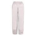 thumbnail image 5 of HUPOM Palazzo Pants For Women Cargo Pants Ski Pants Mid Waist Rise Short Straight-Leg Gray L, 5 of 5