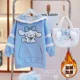 thumbnail image 1 of Sanrioed Cinnamoroll-vestido de terciopelo con capucha para niña, suéter de manga larga Kawaii, regalo para niños, Otoño e Invierno, 1 of 5