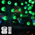 thumbnail image 3 of Maojin Halloween Decoration 30 LED Halloween Eyeball String Lights 8 Modes Lights With Remote Control Waterproof Battery Operated Halloween Lights For Outdoor Indoor Garden Yard Tree, 3 of 8