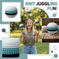 thumbnail image 5 of 1PC Upgraded Handmade Knitted Hacky Ball, Colorful Crochet Footbag Sacks, Juggling Kick Balls for Adults, Portable Handwoven Toss Hacky Balls, 5 of 6