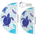 thumbnail image 3 of FMSHPON Turtle Xmas Christmas Tree Skirt Stand Mat for Holiday Party Decoration Indoor Outdoor 36 inches, 3 of 6