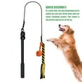 thumbnail image 4 of Dog Extendable Teaser Wand Pet Teasing Flirt Pole Interactive Toy with 1 Cotton Chewing Rope for Small Medium Large Dogs Training Exercising Pulling Exercise Equipment, 4 of 10
